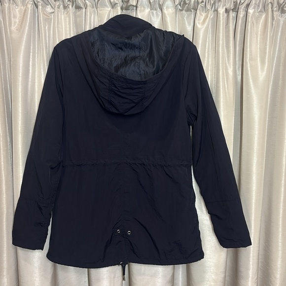1 Sunset Lane Women's Utility Rain Jacket, anorak, navy blue, preppy, nautical - Picture 4 of 7